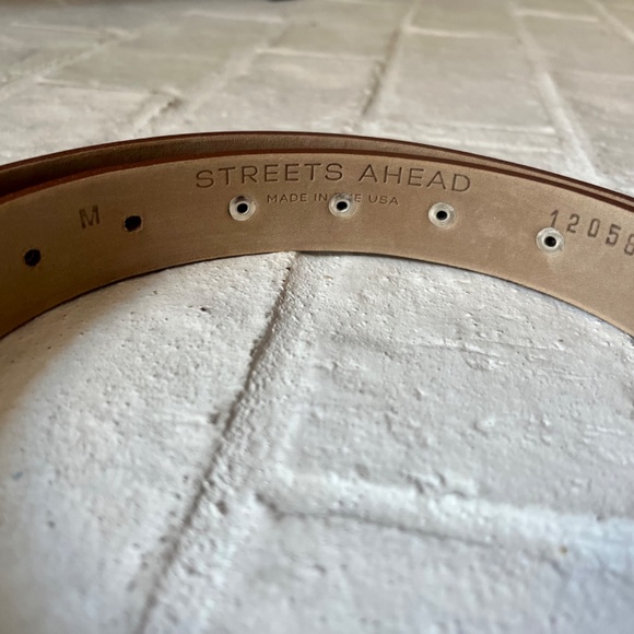 Streets Ahead (made in USA) leather belt (medium) style 12058 - Picture 2 of 3